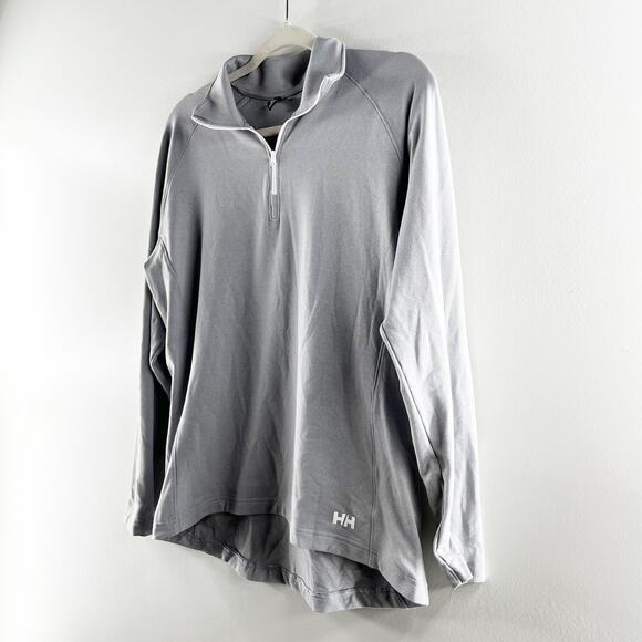 Helly Hansen Verglas Ultra Soft Long Sleeve 1/2 Zip Fleece Top Mellow Grey Large - Picture 6 of 7